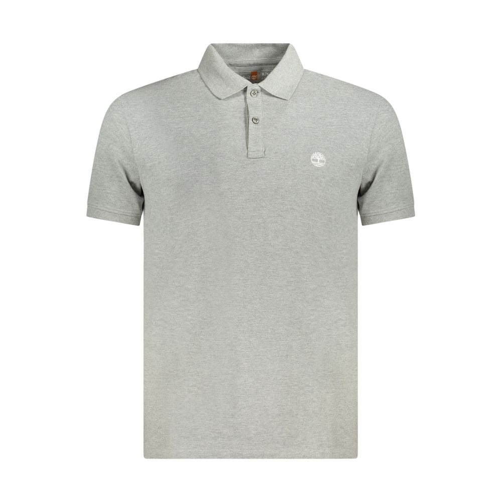 Timberland Gray Cotton Polo Shirt Timberland Gray