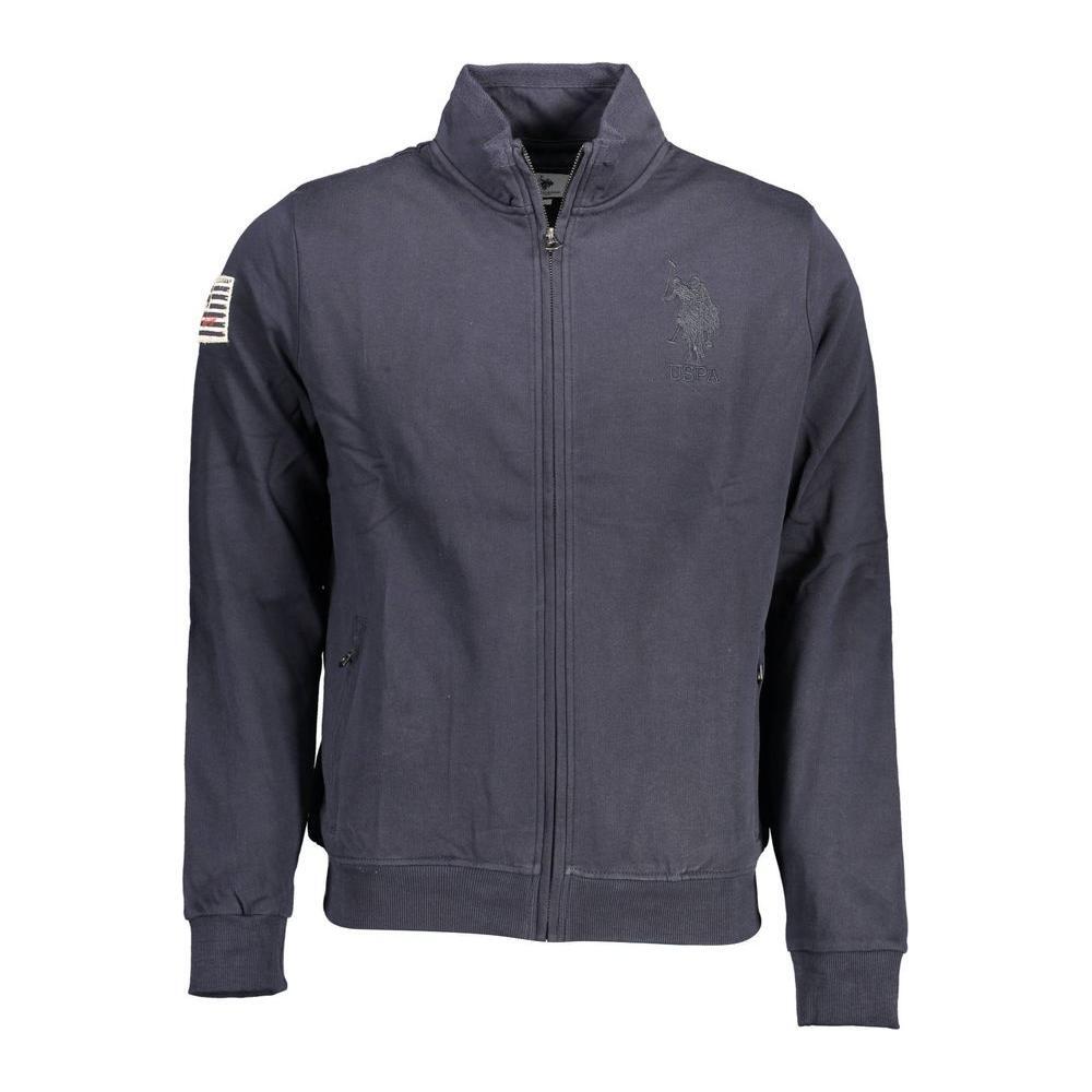 U.S. POLO ASSN. Blue Cotton Men Sweater