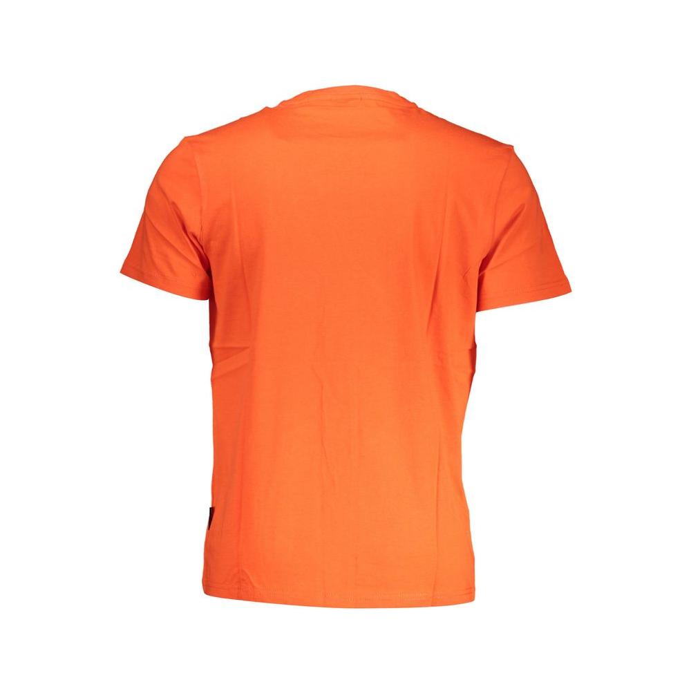 Napapijri Red Cotton Men T-Shirt Napapijri Tomato