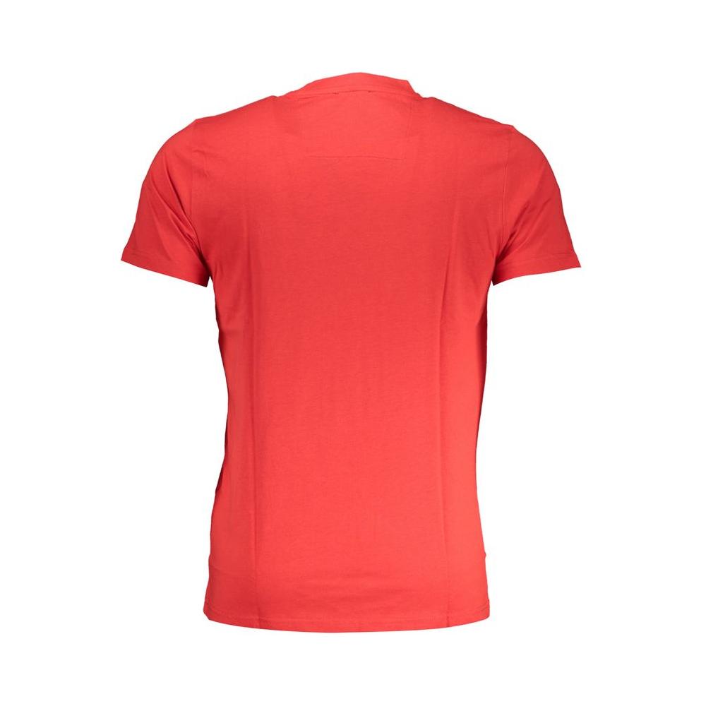 Cavalli Class Red Cotton T-Shirt Cavalli Class Tomato