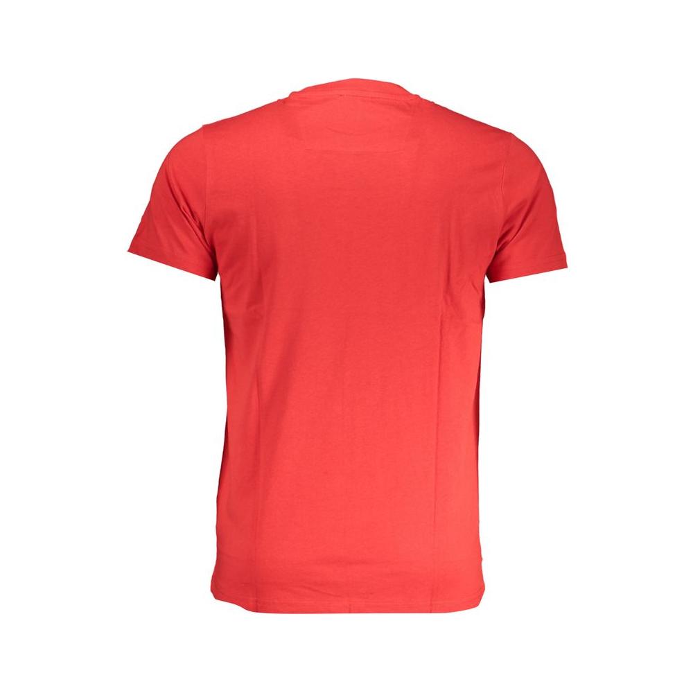 Cavalli Class Red Cotton T-Shirt Cavalli Class Tomato