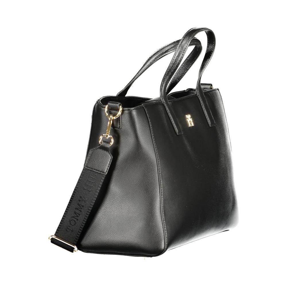 Tommy Hilfiger Black Polyester Women Handbag Tommy Hilfiger Dark Slate Gray