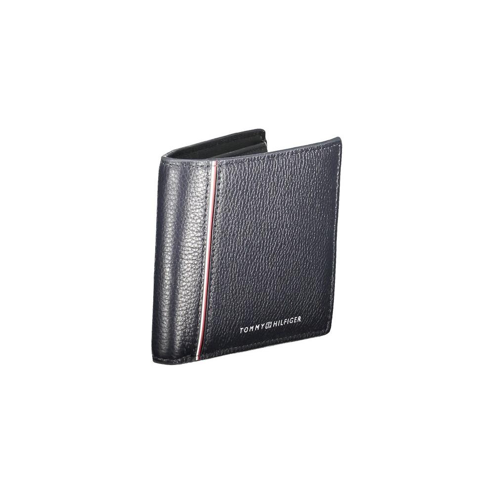 Tommy Hilfiger Blue Leather Men Wallet Tommy Hilfiger Dark Slate Gray