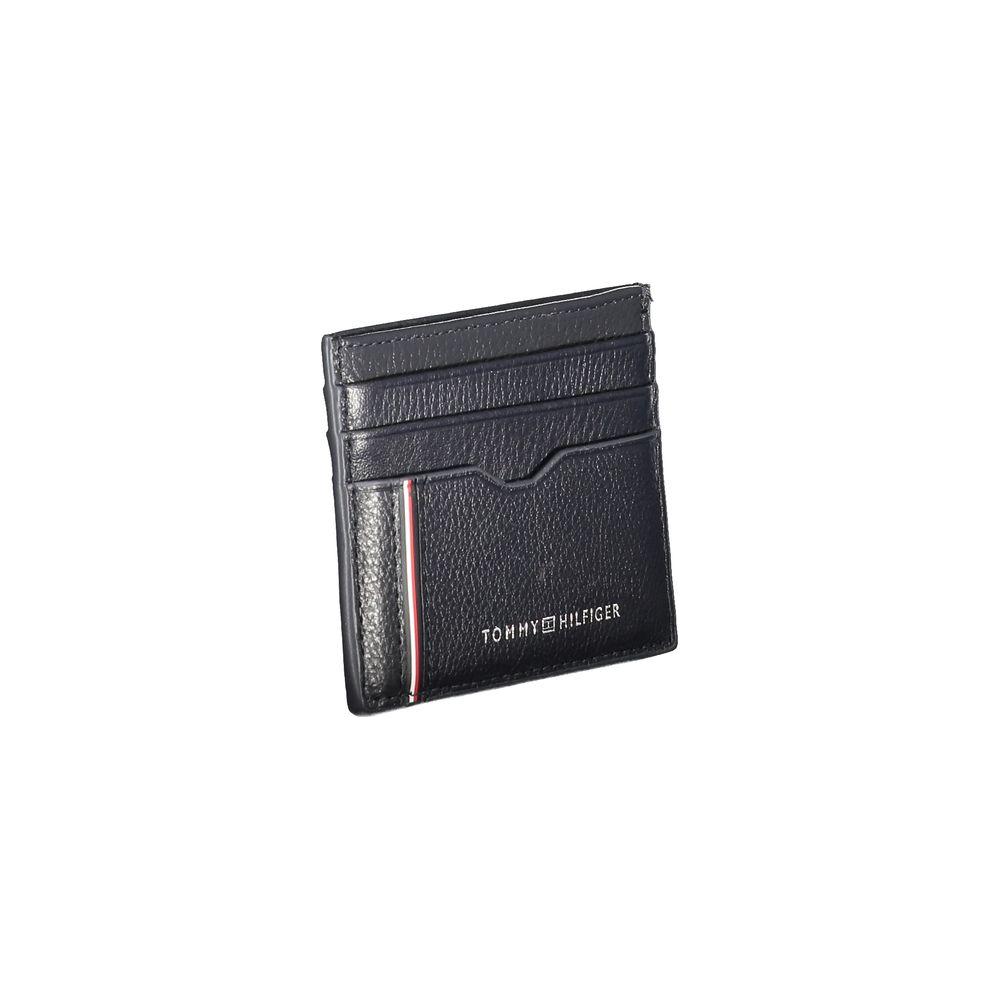 Tommy Hilfiger Blue Leather Men Wallet Tommy Hilfiger Dark Slate Gray