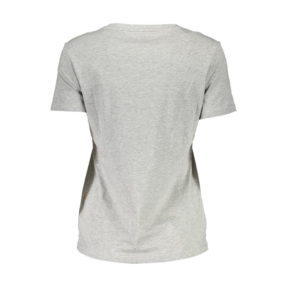 Guess Jeans Gray Cotton Women T-Shirt Guess Jeans Gray