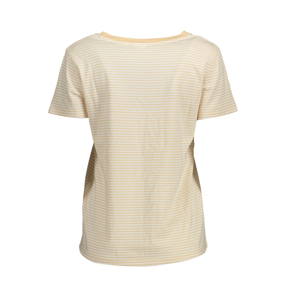 Levi's Beige Cotton Women T-Shirt Levi's Light Gray