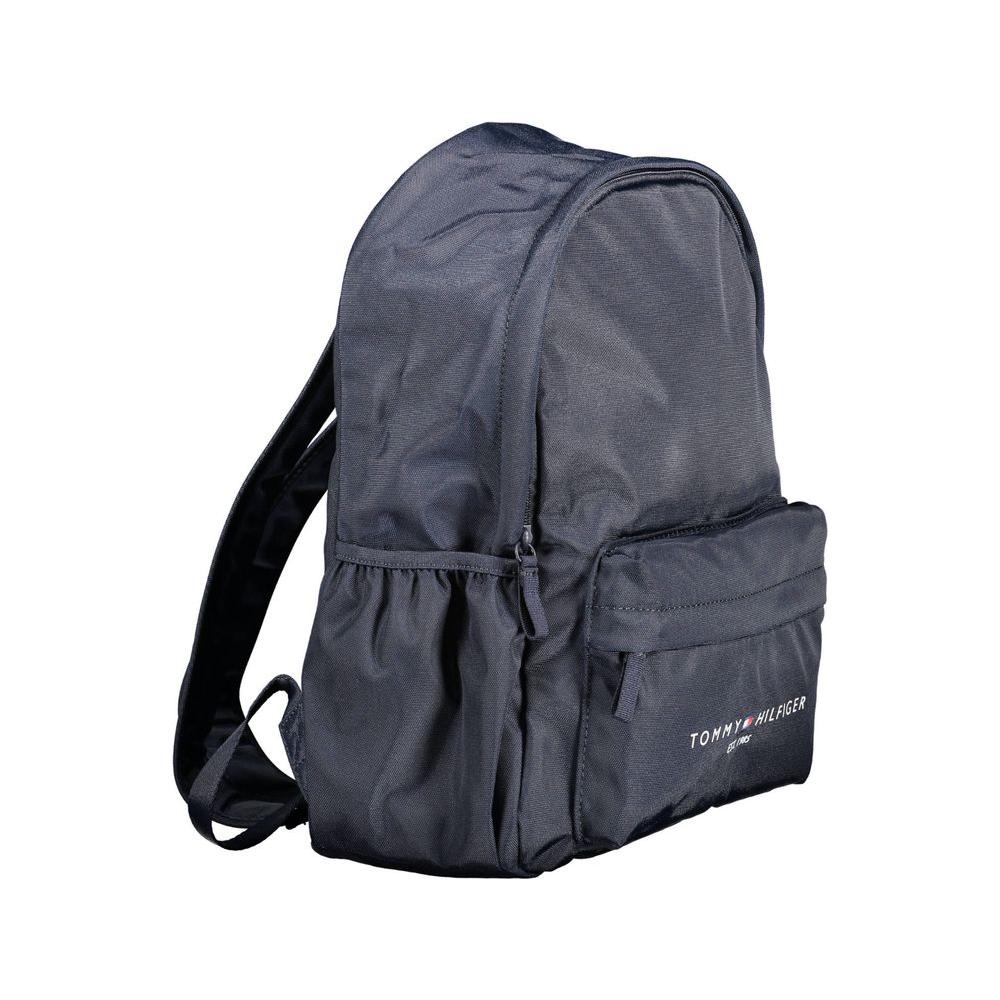 Tommy Hilfiger Blue Polyester Men Backpack Tommy Hilfiger Dark Slate Gray