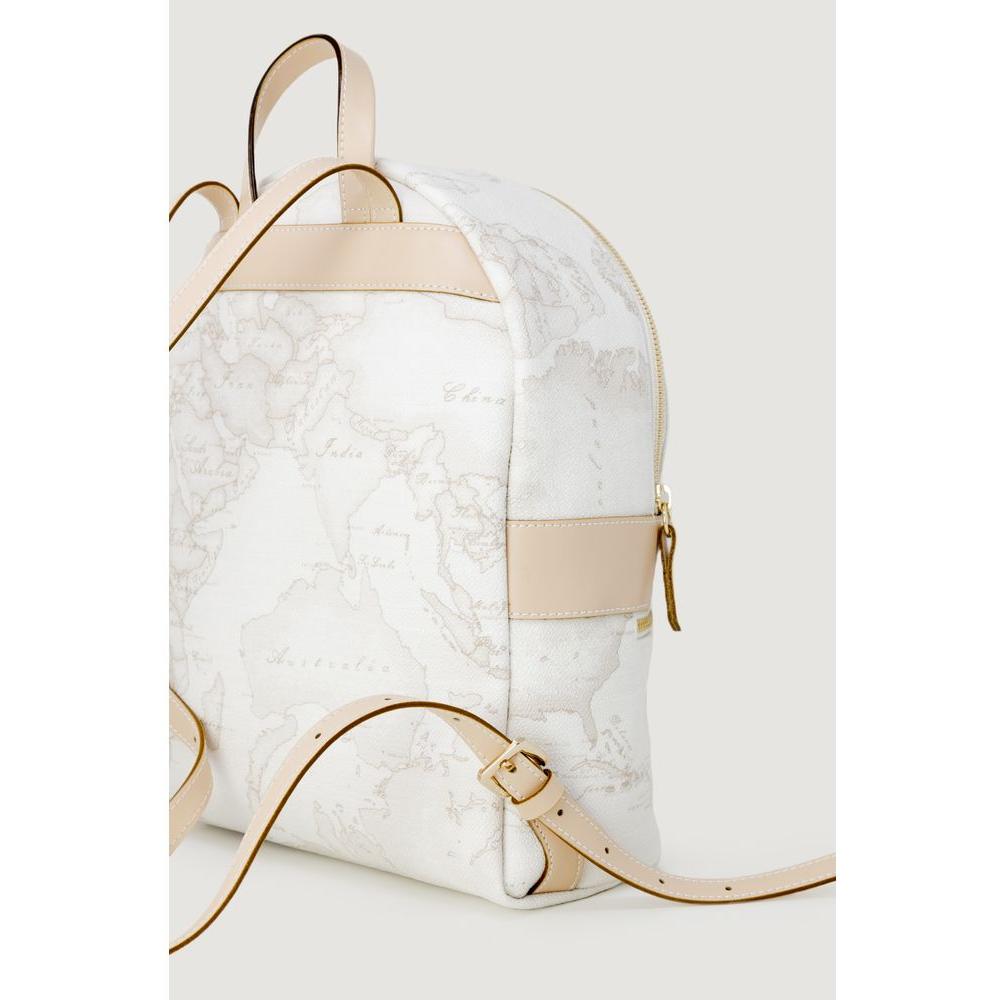 Alviero Martini Prima Classe White Leather Backpack Alviero Martini Prima Classe Light Gray