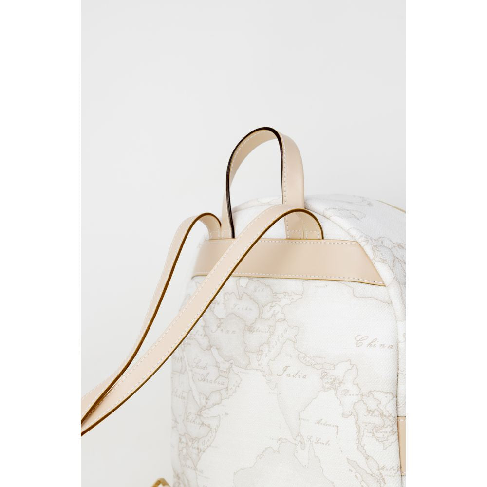 Alviero Martini Prima Classe White Leather Backpack Alviero Martini Prima Classe Beige