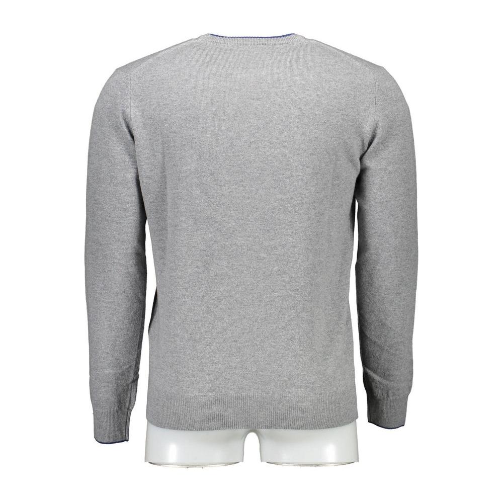 Harmont & Blaine Gray Wool Men Sweater Harmont & Blaine Dark Gray