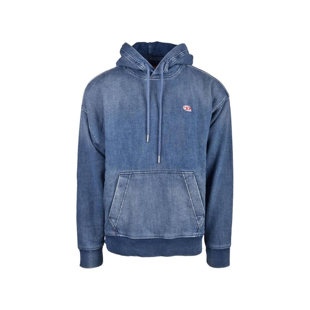Diesel Blue Cotton Sweater Diesel Dim Gray