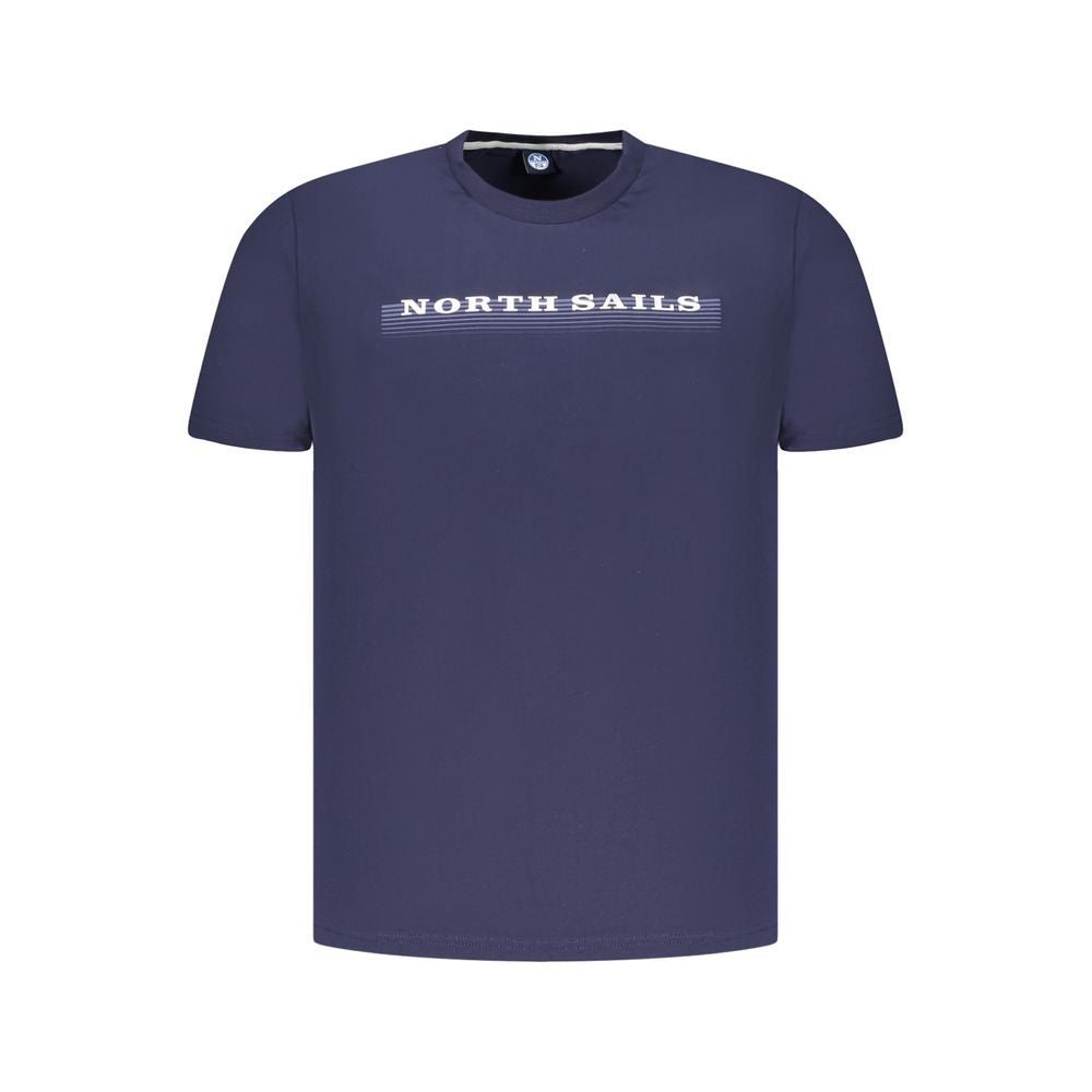 North Sails Blue Cotton Men T-Shirt North Sails Dark Slate Gray
