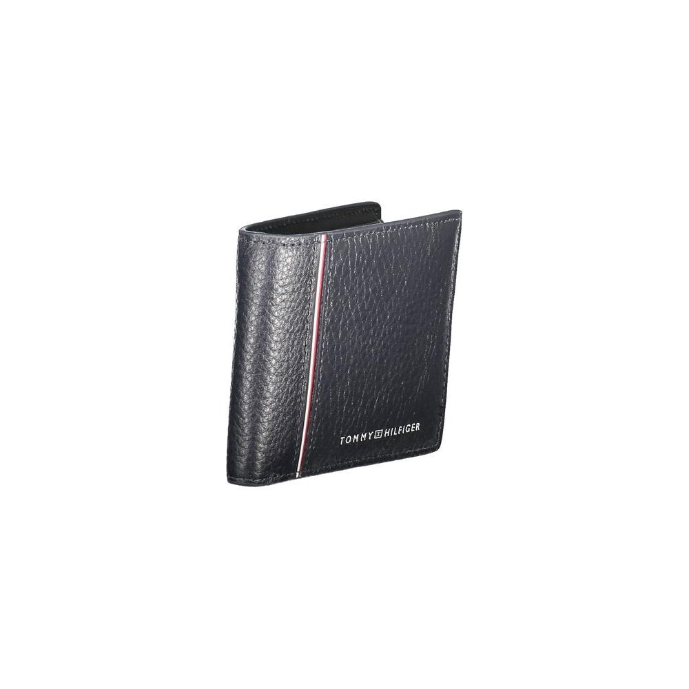 Tommy Hilfiger Blue Leather Men Wallet Tommy Hilfiger Dark Slate Gray