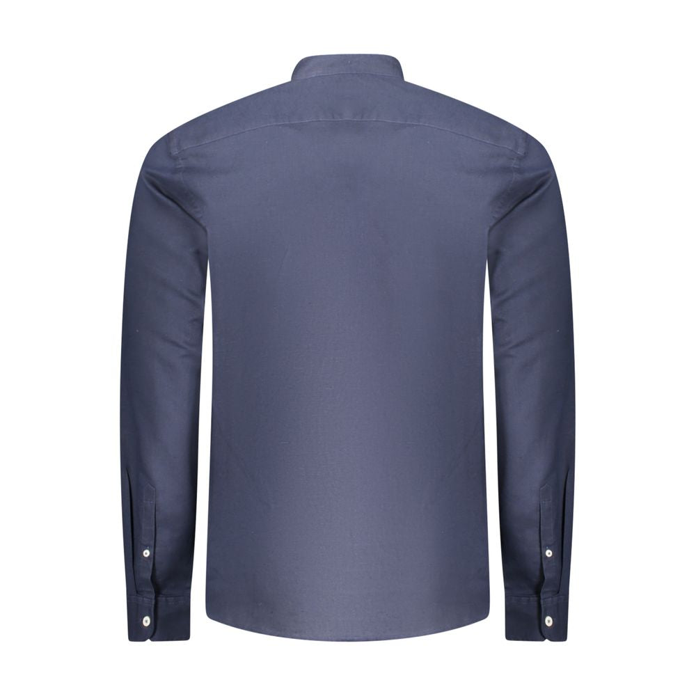 Timberland Blue Cotton Shirt Timberland Dim Gray