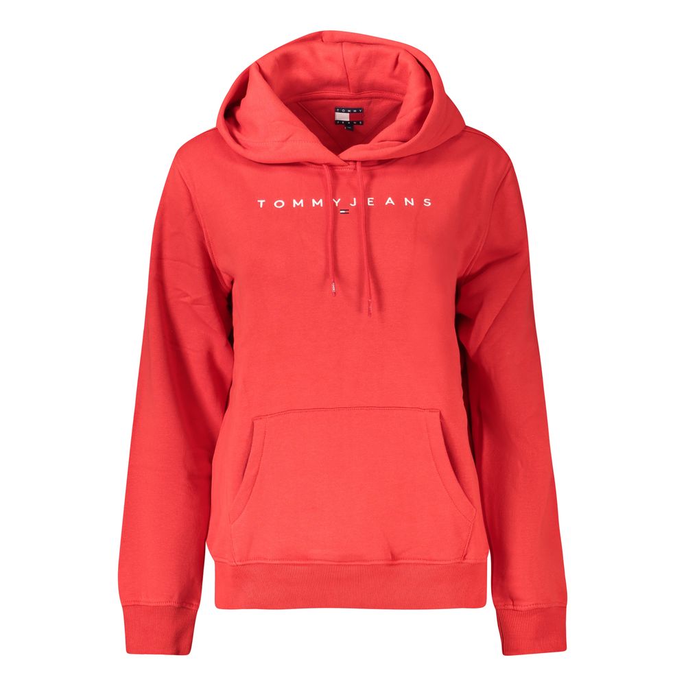 Tommy Hilfiger Red Organic Cotton Women Sweater Tommy Hilfiger Tomato