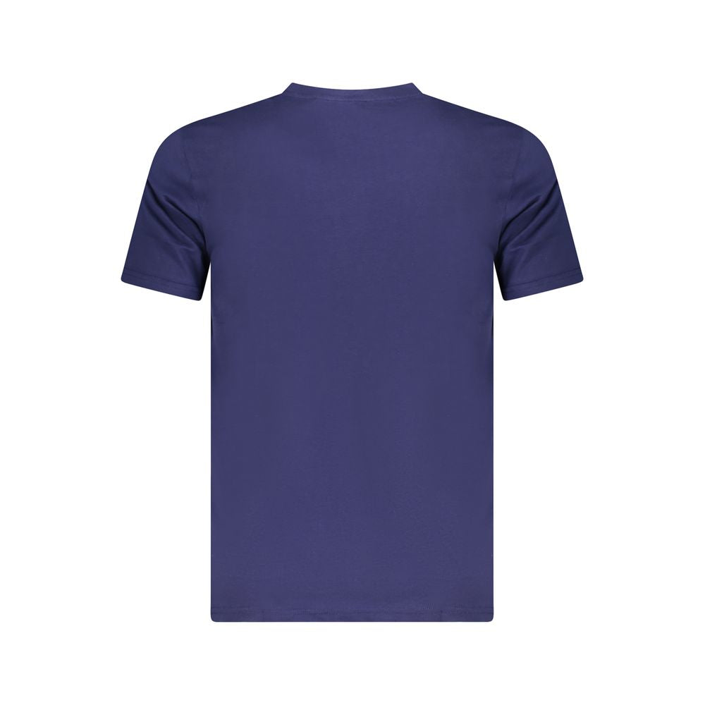 Cavalli Class Blue Cotton Men T-Shirt Cavalli Class Dark Slate Gray