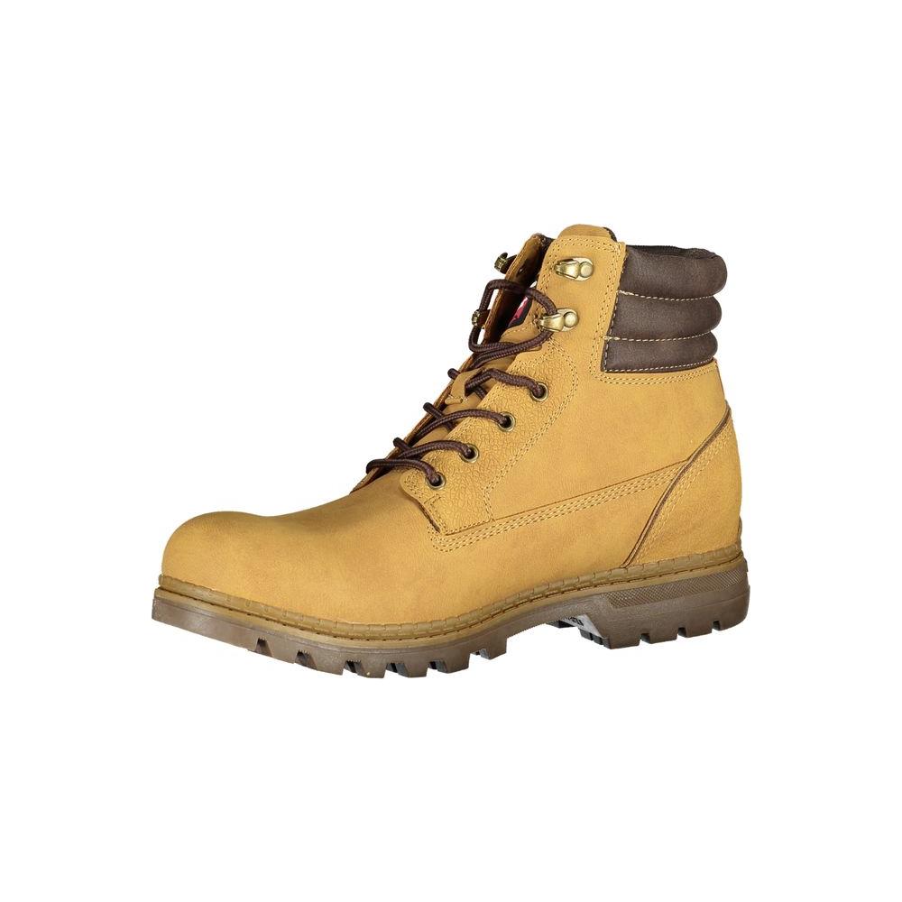 Carrera Trendsetting Yellow Lace-Up Boots Carrera Dark Khaki