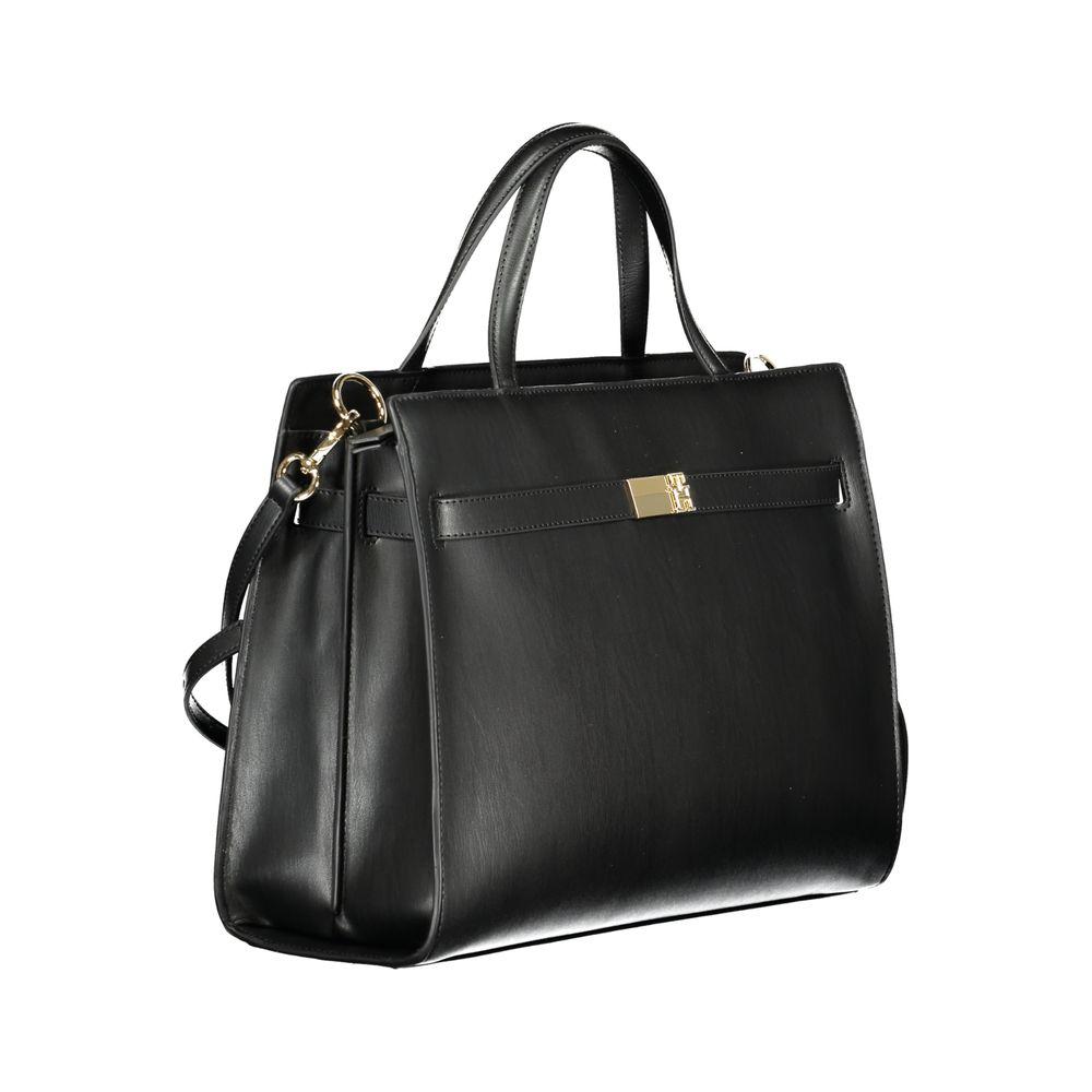 Tommy Hilfiger Black Polyethylene Women Handbag Tommy Hilfiger Dark Slate Gray