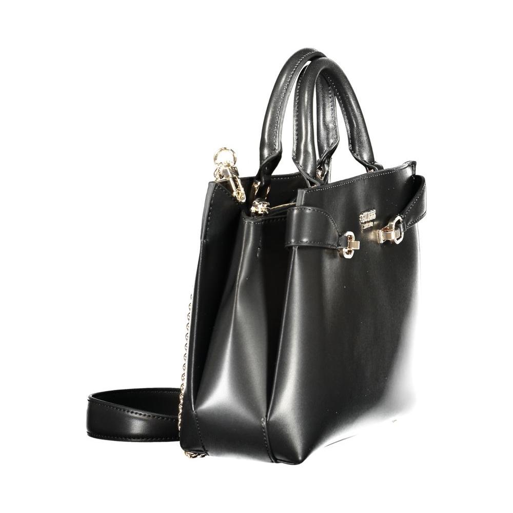 Guess Jeans Black Polyethylene Women Handbag Guess Jeans Dark Slate Gray
