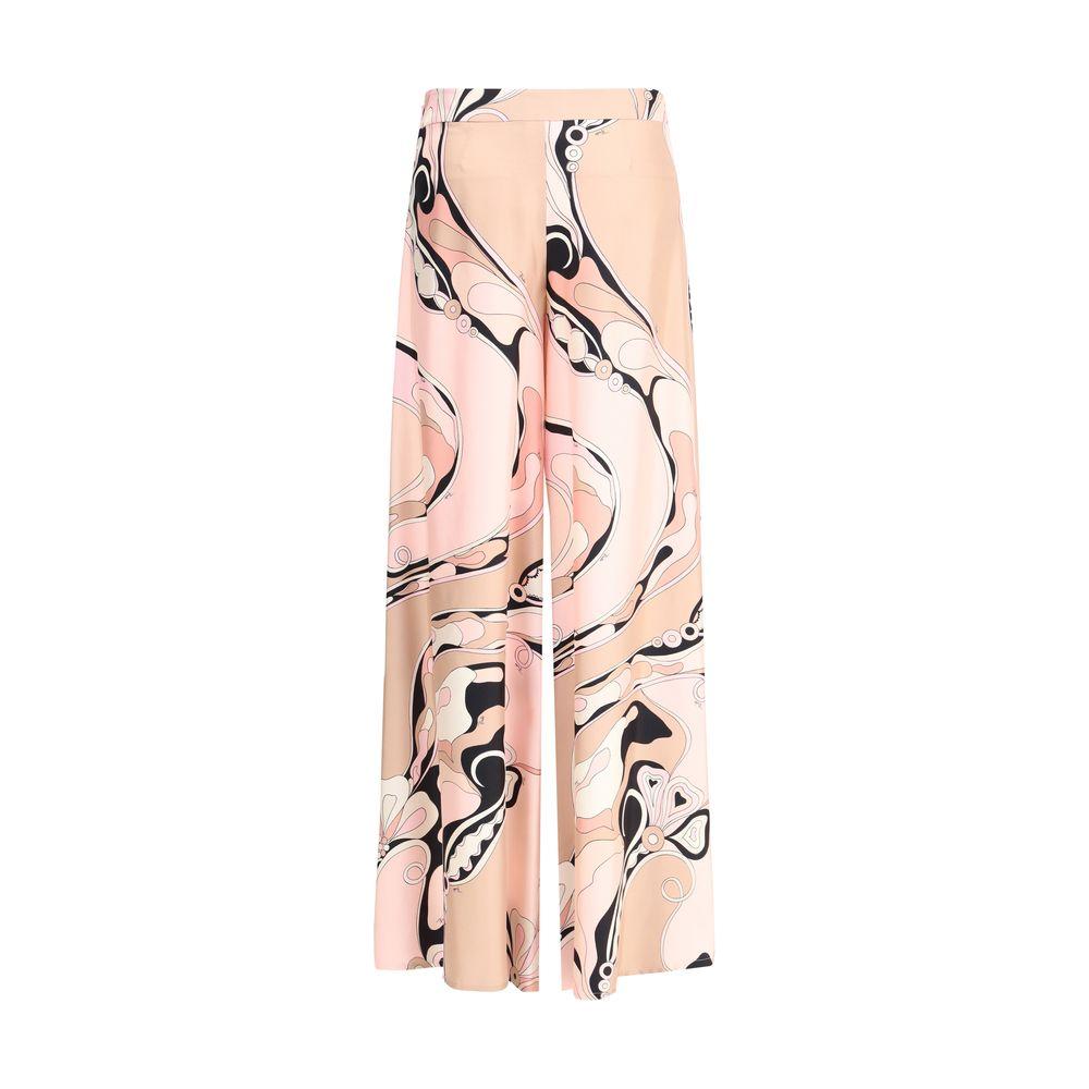 Emilio Pucci Orchid print silk Pants Emilio Pucci Bisque