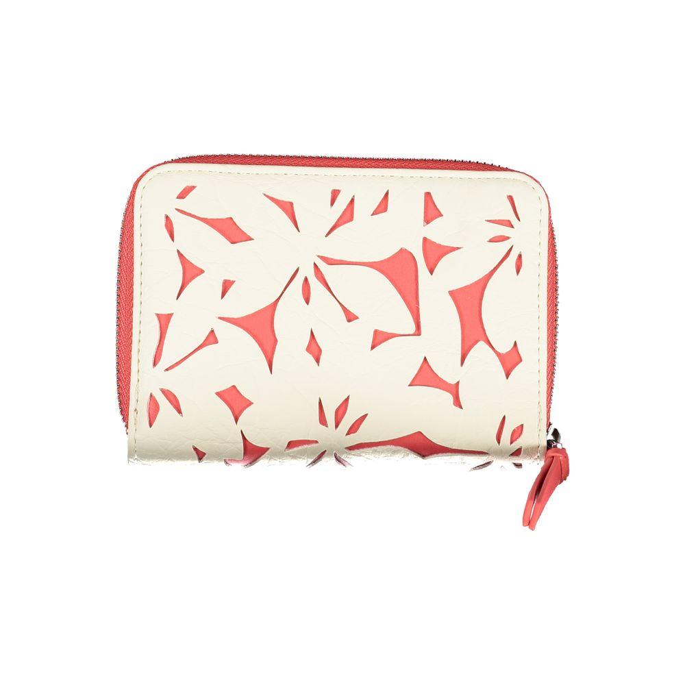 Desigual White Polyethylene Wallet Desigual Beige
