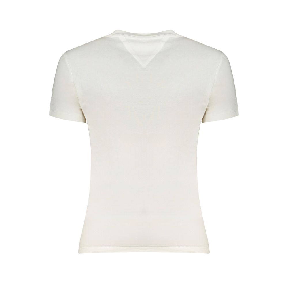 Tommy Hilfiger White Cotton Tops & T-Shirt Tommy Hilfiger Antique White