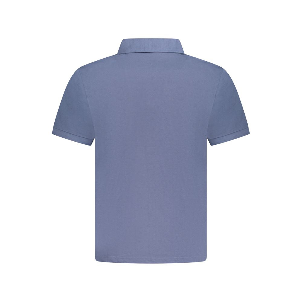 North Sails Blue Cotton Men Polo Shirt North Sails Slate Gray