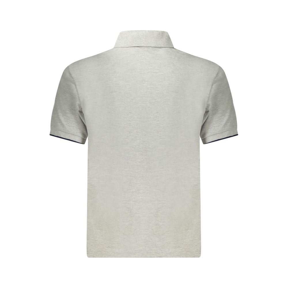 North Sails Gray Cotton Men Polo Shirt North Sails Gray