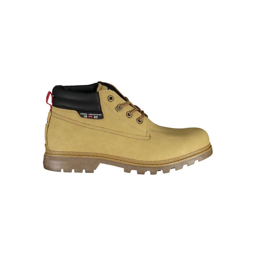 Carrera Beige Lace-Up Boots with Contrast Details Carrera Dark Khaki