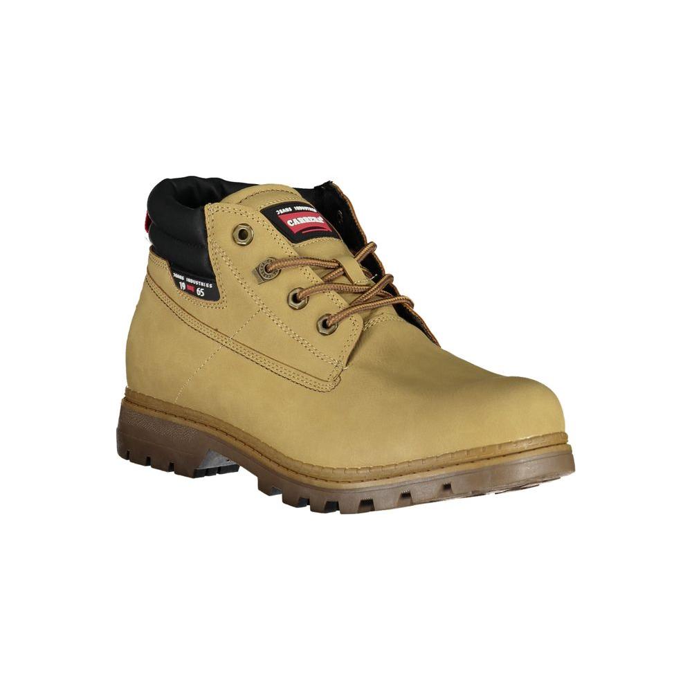 Carrera Beige Lace-Up Boots with Contrast Details Carrera Dark Khaki