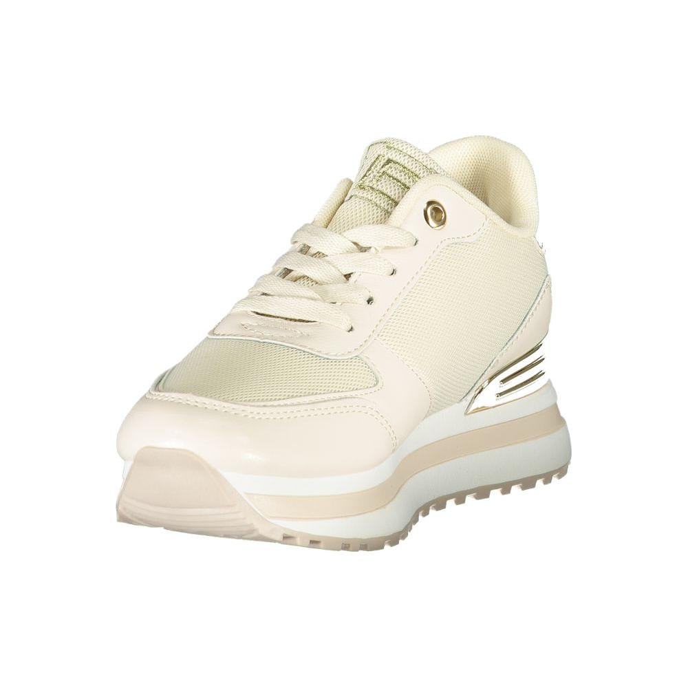Laura Biagiotti Beige Polyester Women Sneaker Laura Biagiotti Light Gray