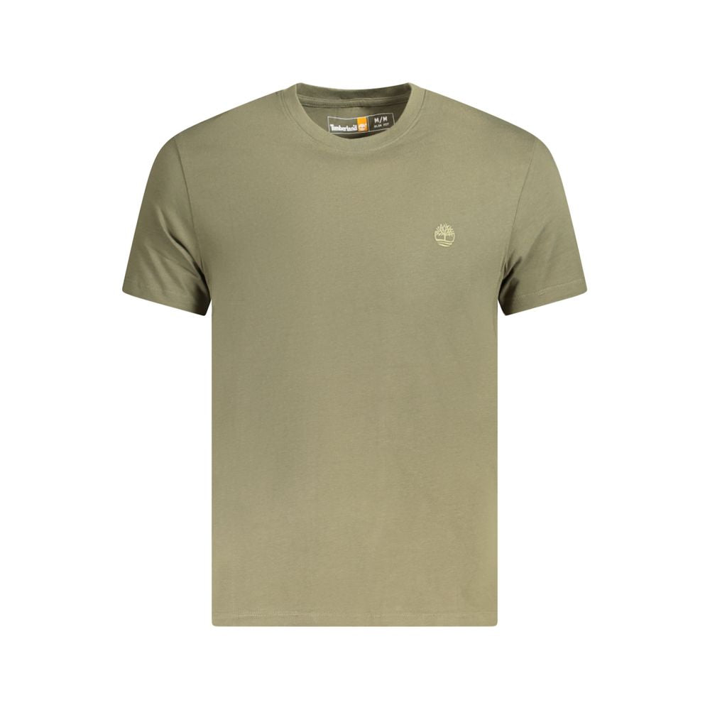 Timberland Green Cotton Men T-Shirt Timberland Rosy Brown