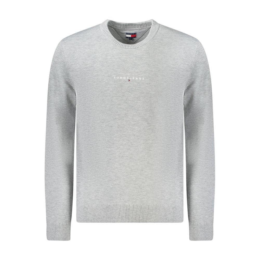 Tommy Hilfiger Gray Wool Men Sweater Tommy Hilfiger Gray