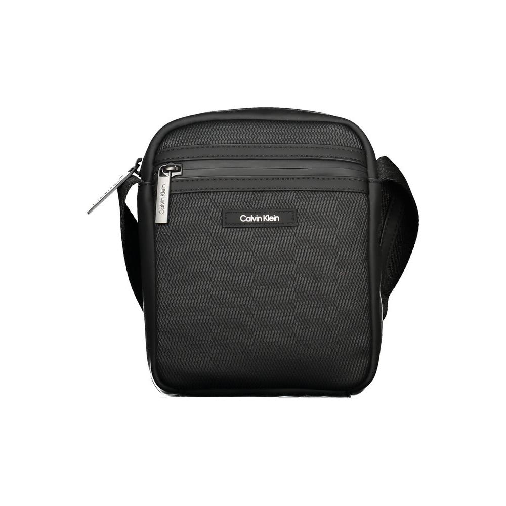 Calvin Klein Black Polyester Men Shoulder Bag Calvin Klein Dark Slate Gray