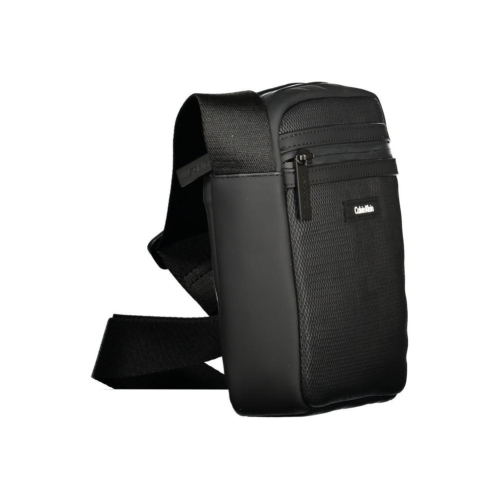 Calvin Klein Black Polyester Men Shoulder Bag Calvin Klein Dark Slate Gray