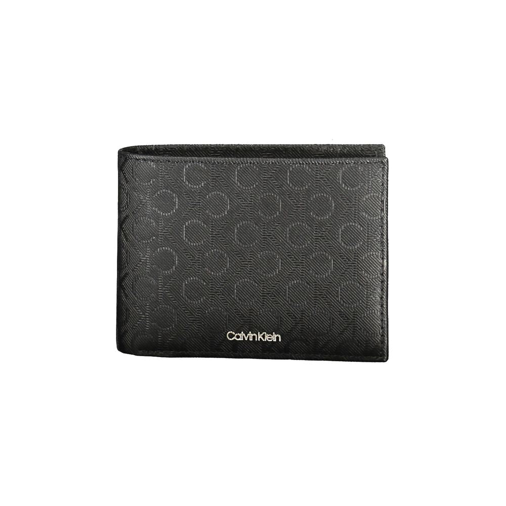 Calvin Klein Black Leather Men Wallet Calvin Klein Dark Slate Gray