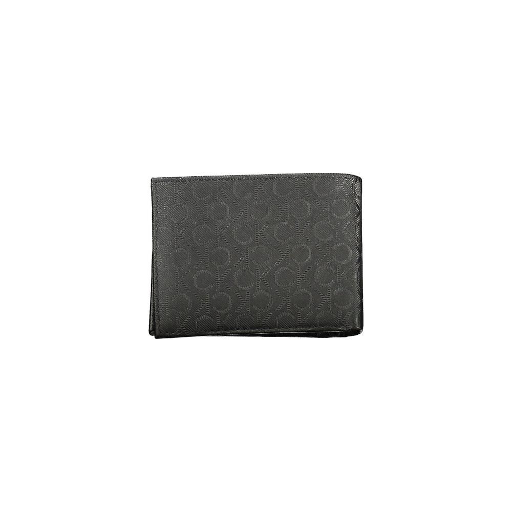 Calvin Klein Black Leather Men Wallet Calvin Klein Dark Slate Gray