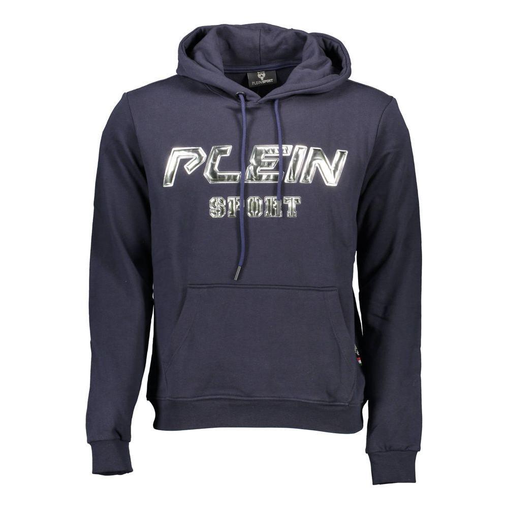 Plein Sport Blue Cotton Men Sweater