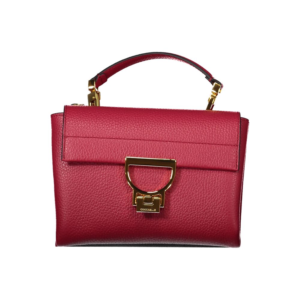 Coccinelle Red Leather Women Handbag Coccinelle Brown
