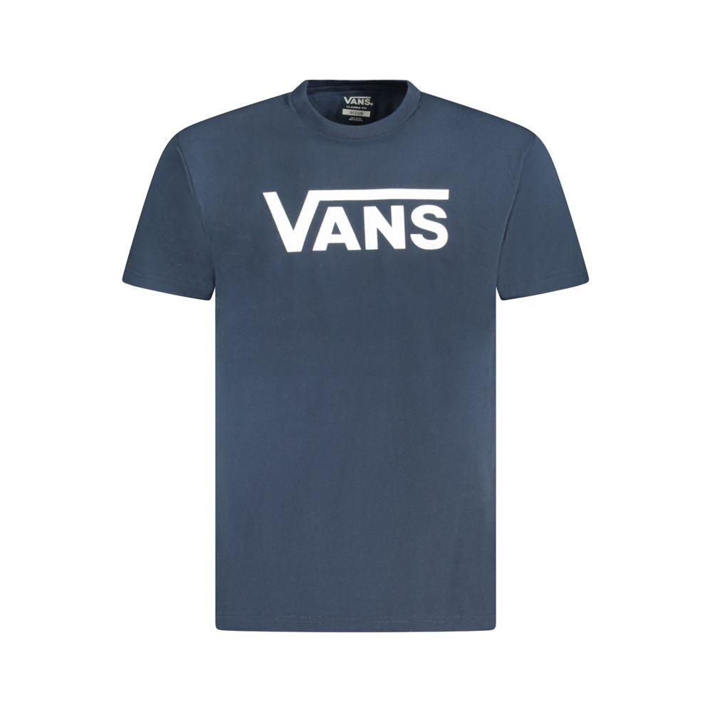 Vans Blue Cotton T-Shirt Vans Dark Slate Gray