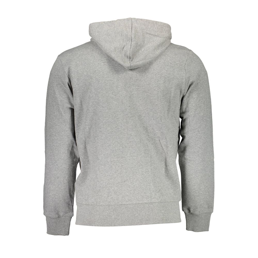 La Martina Gray Cotton Men Sweater La Martina Dark Gray
