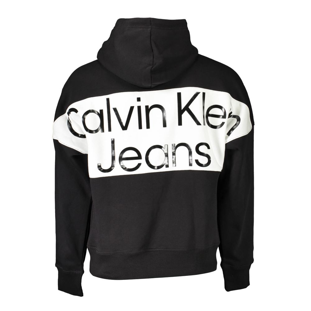 Calvin Klein Black Cotton Men Sweater Calvin Klein Black