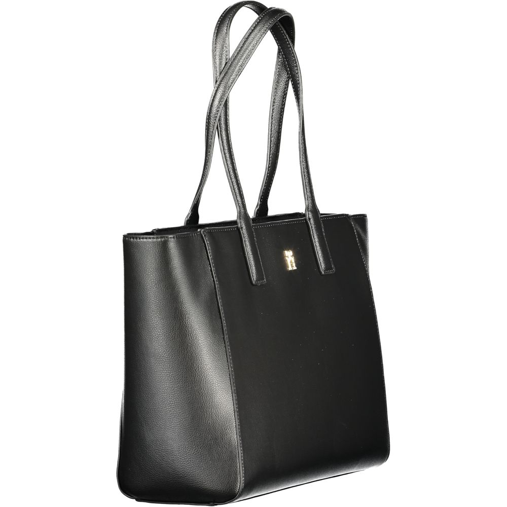 Tommy Hilfiger Black Recycled Polyester Women Handbag