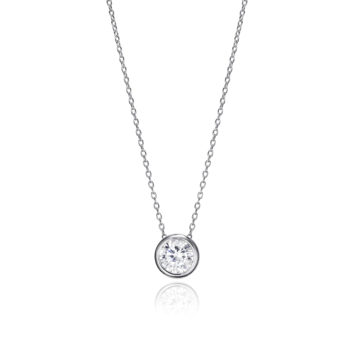 Elegant VICEROY JEWELS Mod. 71039C000-38 necklace for ladies with Quartz movement and silver 925° material, featuring a mineral dial.