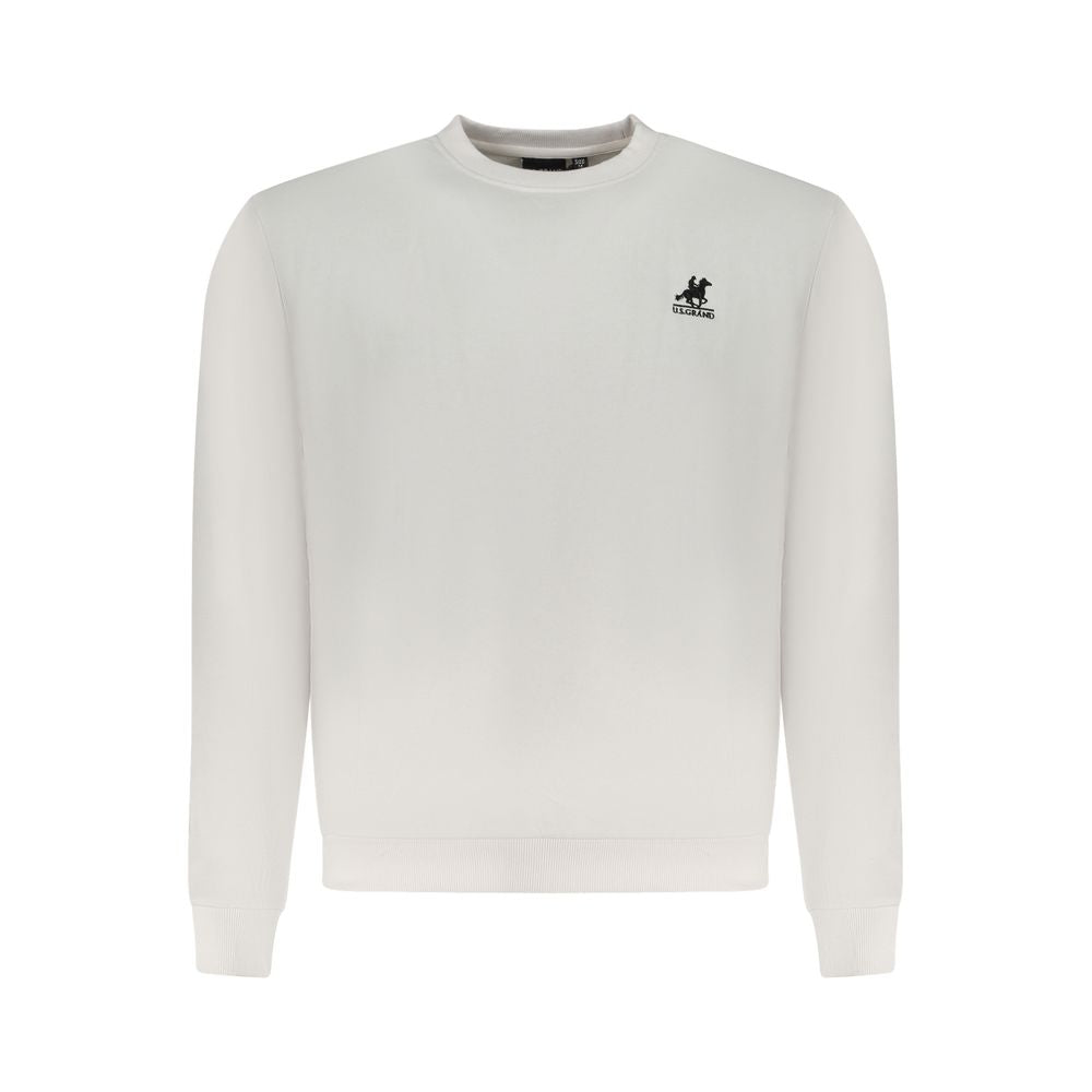 U.S. Grand Polo White Cotton Sweater