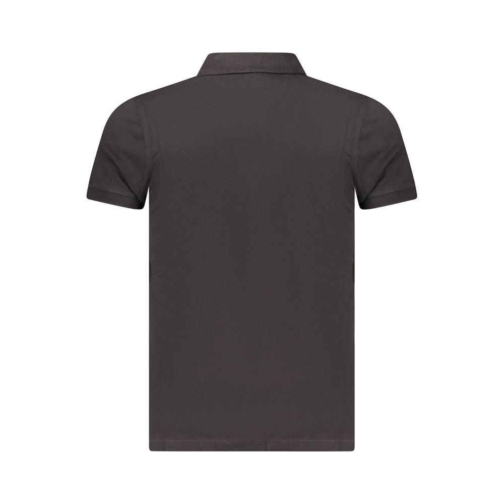 Tommy Hilfiger Black Cotton Men Polo Shirt