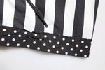 Dolce & Gabbana Black White Stripe Button Down Casual Shirt