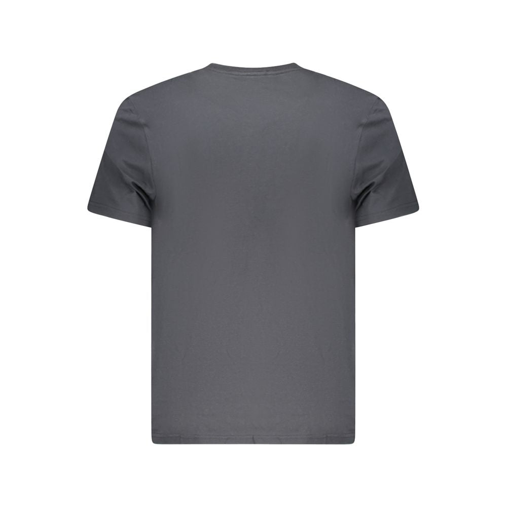 Lee black cotton men's t-shirt, short sleeve, regular fit, back view, premium 100% cotton fabric, subtle logo detail.