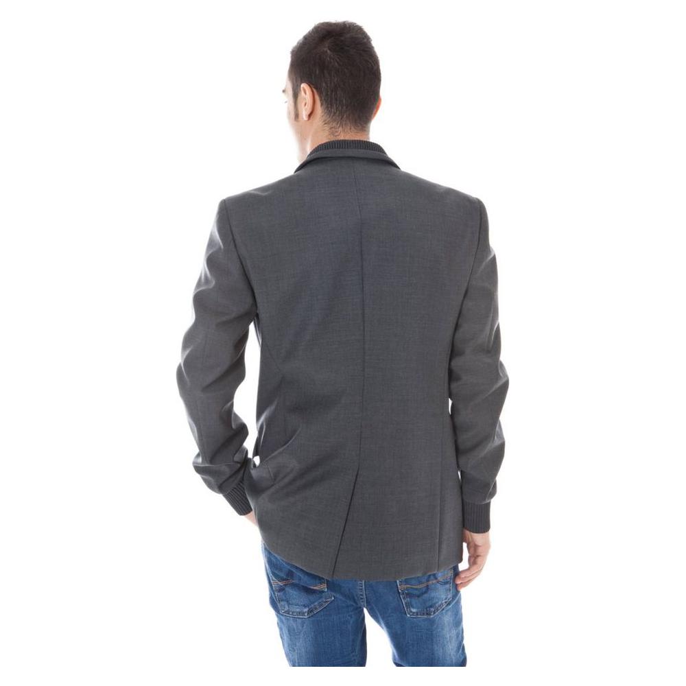 Calvin Klein Gray Wool Men Jacket