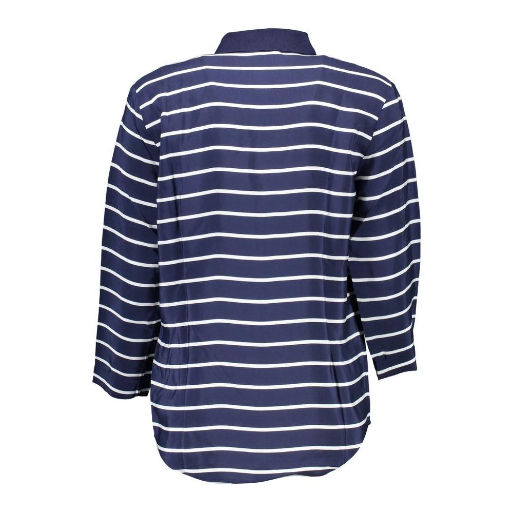 Gant Blue Viscose Women Polo Shirt